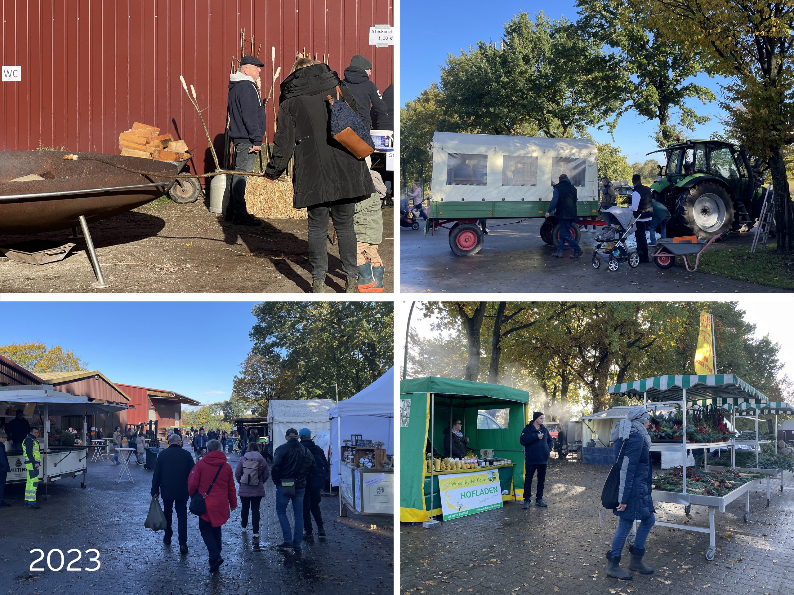 Bildermontage von dem Hoffest 2023